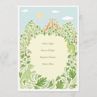 Menú Fiesta Dino-Mite