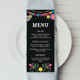 Menú Fiesta, menú editable imprimible