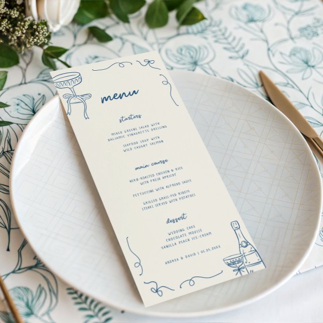 Menú Fiesta o Boda Divertida y Caprichosa de Tema Franc (Subido por el creador)