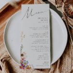 Menú Flor silvestre colorida | Cena de Bodas Jardín Bei<br><div class="desc">Esta flor silvestre colorida | el menú de la cena de bodas beige garden es perfecto para su boda de verano, simple y caprichoso, boho arcoiris. Los florales de color rosa, amarillo, naranja y dorado, brillantes y encantados, le dan a este producto el aspecto de un minimalista y elegante jardín...</div>