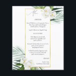Menú Floral blanca tropical presupuestado<br><div class="desc">****** EL PAPEL MATTE ES DELGADO. ACTUALIZAR PARA UN PAPEL MÁS ESPESO. Sobres no incluidos. PARA EL ALMACENAMIENTO DE TARJETAS, TARJETAS MÁS ESPESOSAS, COMPRUEBE EL ENLACE QUE FIGURA A CONTINUACIÓN. ALMACENAMIENTO DE TARJETAS, TARJETAS MÁS ESPESOSAS TIENEN UNA OPCIÓN PARA LOS ENVELOPES O LOS INCLUYEN******** Sin sobres, versión de volante. Ahorra...</div>
