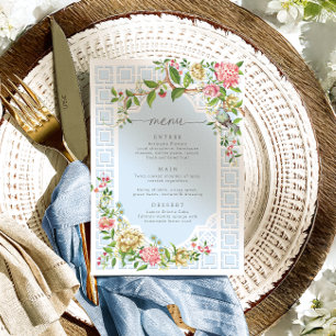 Menú Floral Blue Chinoiserie - Trianon