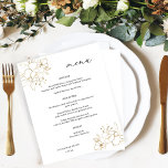Menú Floral de lomo de oro presupuestado<br><div class="desc">** EL PAPEL SATÍN ES PAPEL DELGADO. ACTUALIZAR EL PAPEL PARA UN PAPEL MÁS ESPESO. TIENE UNA OPCIÓN PARA ENVELOPES. *** Ahorre dinero en invitaciones formales con esta invitación más pequeña que tiene una opción para sobres. Celebre su boda o fiesta con estilo con un toque elegante. Crea tu personalizado...</div>