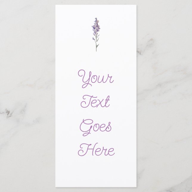 Menú Floral Delicado (Anverso)