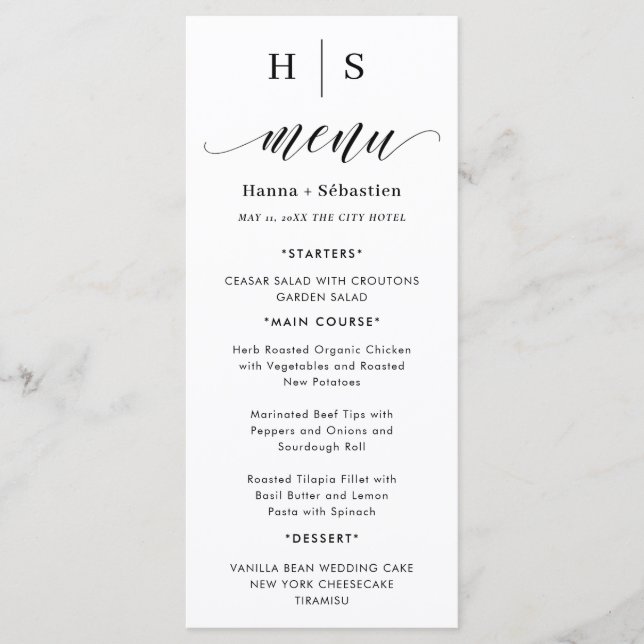 Menú Flores de Otoño Acuarela Boho (Anverso)