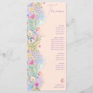 Menú Flores silvestres de flores Floral Jardín ducha de