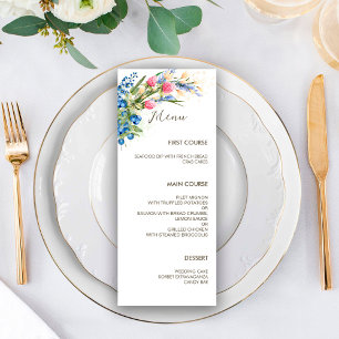 Menú Flores y Bodas de arándano azul
