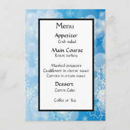 Menú Fondo de copas de nieve