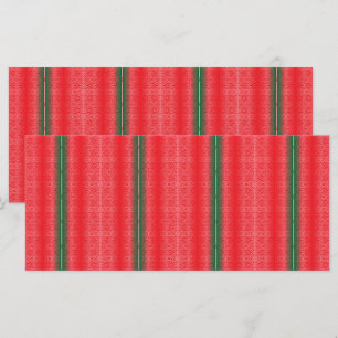 Menú fondo rayado rojo y verde