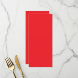 Menú Fondo Rojo Sólido