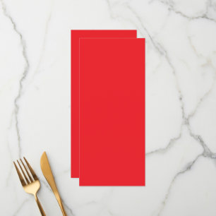 Menú Fondo Rojo Sólido