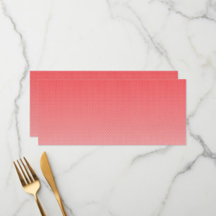 Menú fondo rojo y blanco con cuadrados pequeños