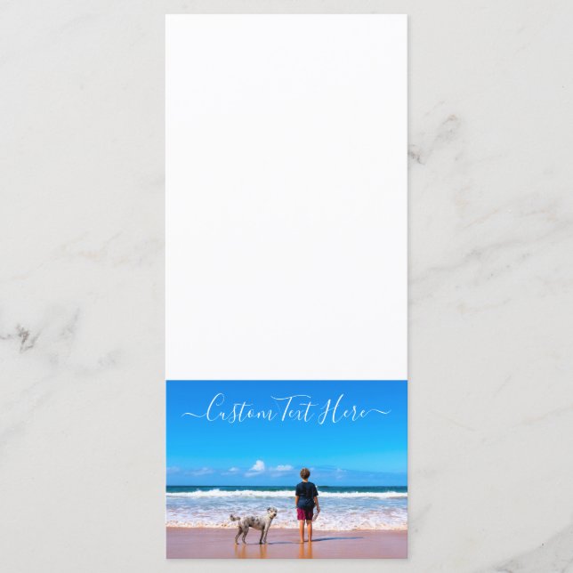 Menú Foto y texto personalizado - Su propio diseño - Mi (Anverso)