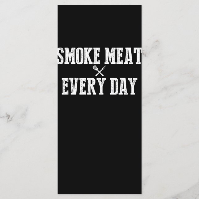 Menú Funny Bbq Smoker Accesorio Pitmaster Dad Grilling (Anverso)