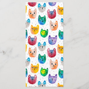 Menú Gatos acuarelas y amigos