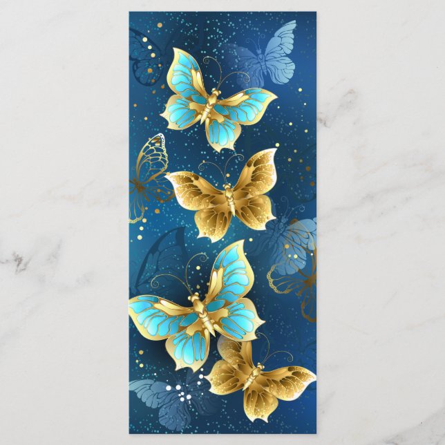 Menú Golden butterflies (Anverso)