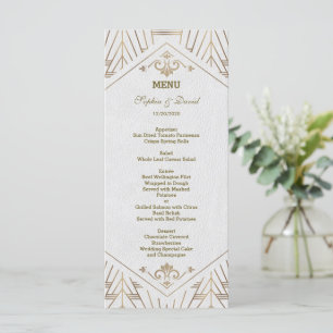 Menú Gran Boda Gatsby Royal White Gold