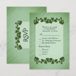 Menú Green Leaves Shimmer RSVP w