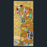 Menú Gustav Klimt Fulfillment Nouveau Couple<br><div class="desc">Gustav Klimt,  Fulfillment 1910-1911 Art Nouveau Couple con el diseño giratorio de Klimt y la hermosa pintura de oro.</div>