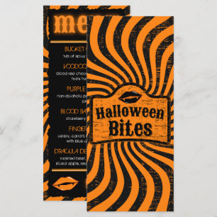 Menú Halloween angustiado