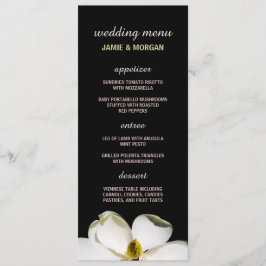 Menú hermoso de la boda de la magnolia