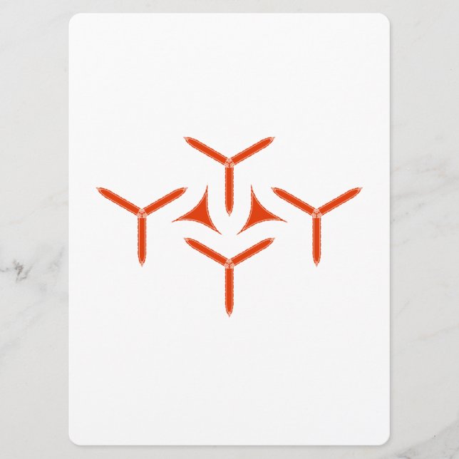 Menú Hoja gótica (Anverso)