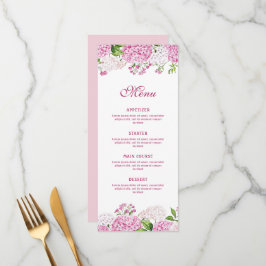 Menú Hortensia Rosa Clásica
