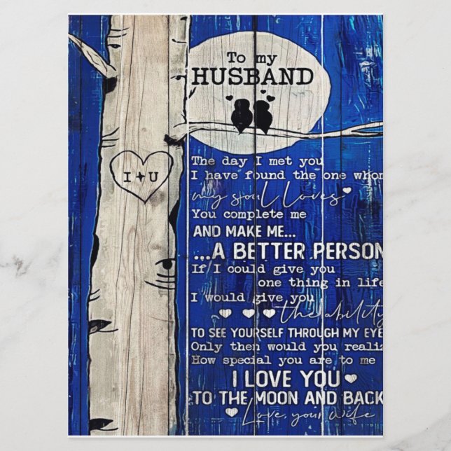 Menú Idea de regalo de cita de amor para esposo, cumple (Anverso)