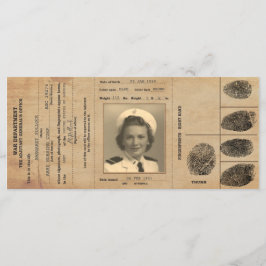 Menú Identificación del pasaporte de réplica de los año