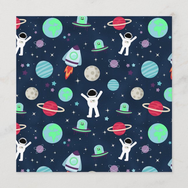 Menú Ilustracion de patrón de espacio (Anverso)