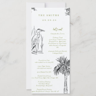 Menú ilustrado sureño de bajo nivel