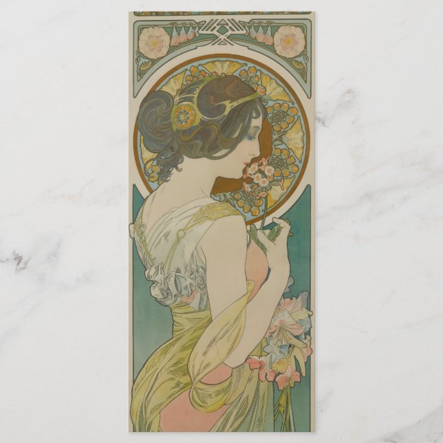 Menú Imagen de Alphonse Mucha (1899) Marcador (Anverso)