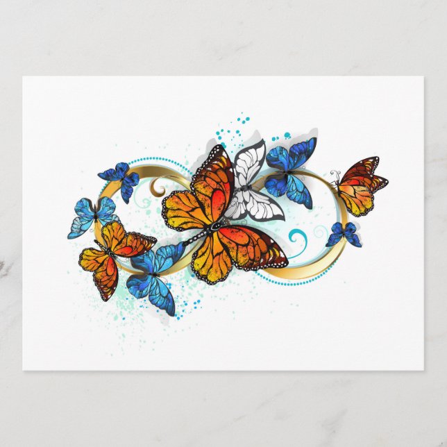 Menú Infinidad de Mariposas Monarca (Anverso)