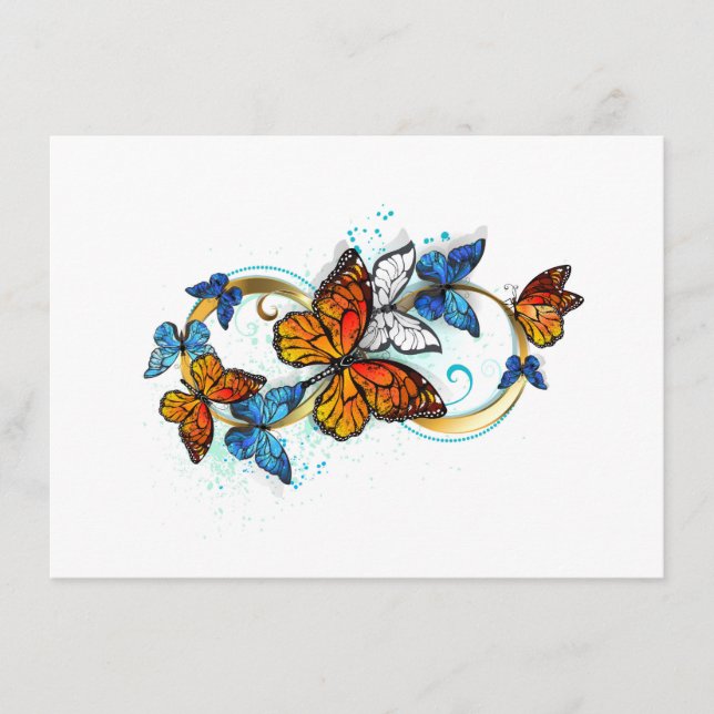 Menú Infinidad de Mariposas Monarca (Anverso)