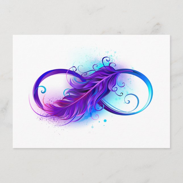 Menú Infinity with Purple Feather (Anverso)