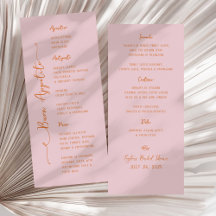 Menú italiano rosa escrito a mano Buon Appetito