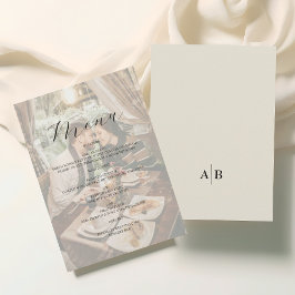 Menú Ivory Photo Wedding