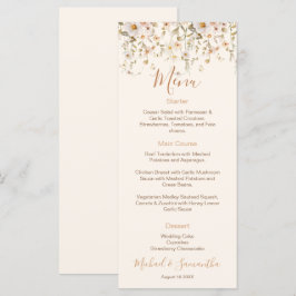Menú Ivory y el Boda de Flores Silvestres de Rubor