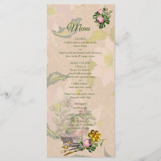 Menú Jardín de Bush de Victoria (Anverso)