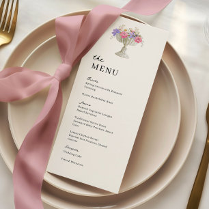 Menú Jardín Toscano Urna Boda Cena de Boda