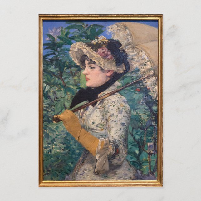 Menú Jeanne (Primavera) De Édouard Manet (Anverso)
