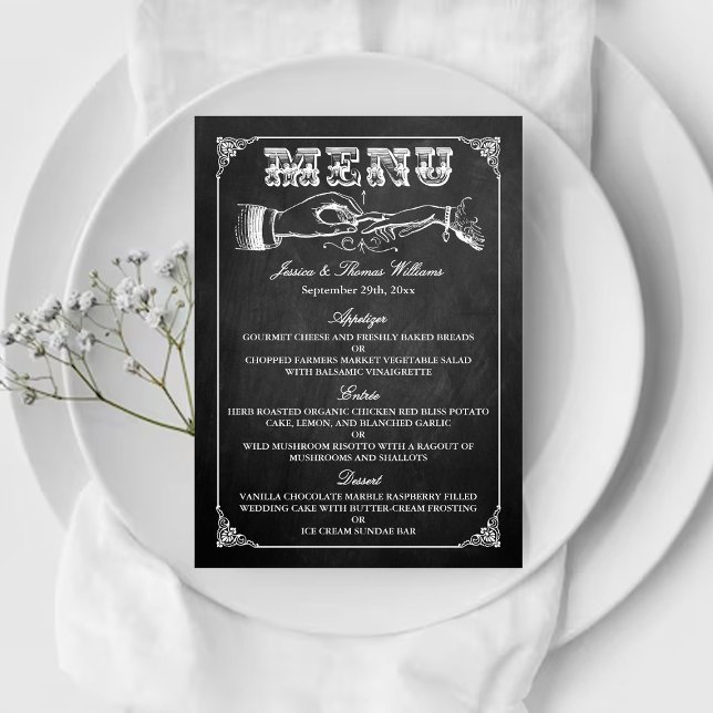 Menú La colección de Bodas de Chalkboard Marriage (Subido por el creador)
