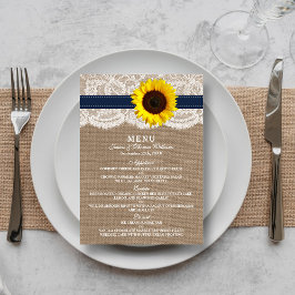 Menú La colección de Bodas de girasol ruso - Armada