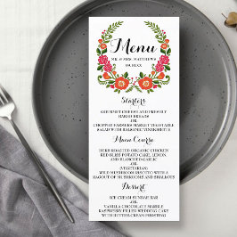 Menú La colección de Bodas de verano de Bohemia