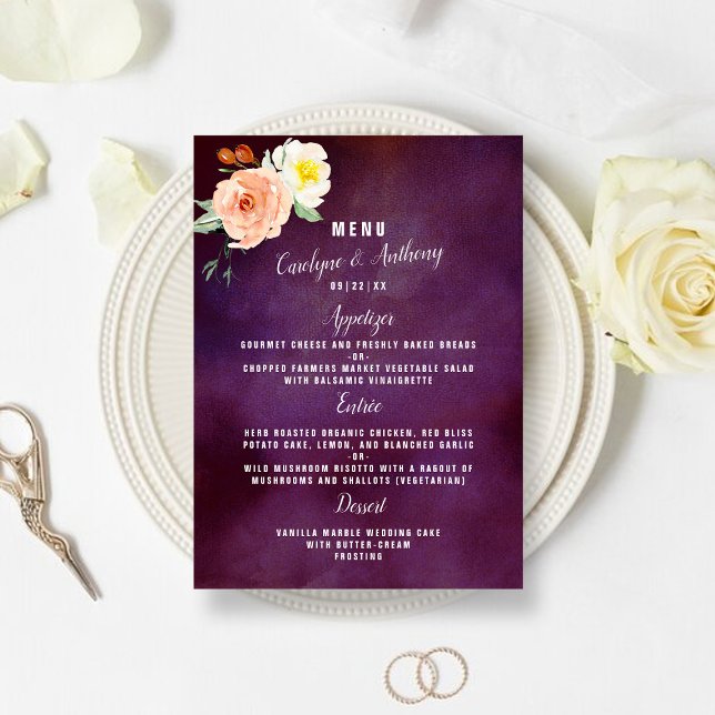 Menú La colección de Bodas Romance In Bloom (Subido por el creador)