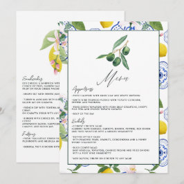 Menú La Dolce Vita Limón y Olivo Boda Mediterránea