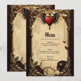 Menú La elegancia y el misticismo del corazón gótico