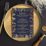 Menú La elegante colección de Bodas florales de la Mari<br><div class="desc">Celebre con estilo con estos modernos y modernos menús de boda para el desayuno. El diseño es fácil de personalizar con tu propia redacción y tus invitados estarán encantados cuando vean estos fabulosos menús. Se pueden encontrar elementos coincidentes en la colección.</div>
