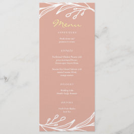 Menú La hoja rosa era la doble felicidad del boda chino