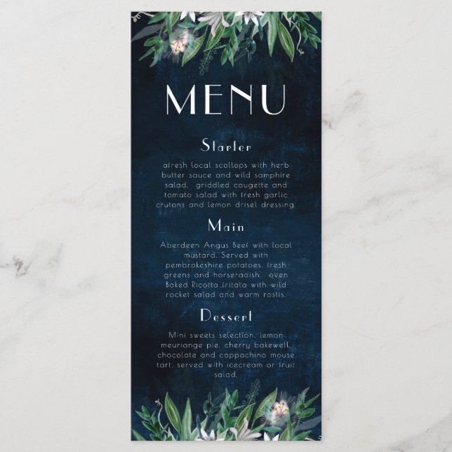 Menú largo 4x9 Plantilla 9, (Anverso)